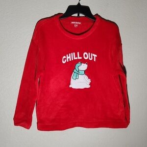 Urban Heritage Christmas Sweater Medium Fleece Red